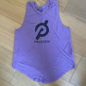 Peloton Purple Muscle Tee Sleeveless Relaxed